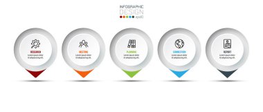 Seçenekli iş konsepti bilgi şablonu