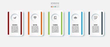 Seçenekli iş konsepti bilgi şablonu