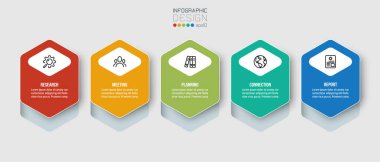 Seçenekli iş konsepti bilgi şablonu