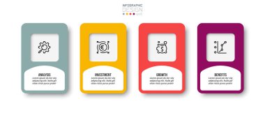 Seçenekli bilgi şablonu iş konsepti