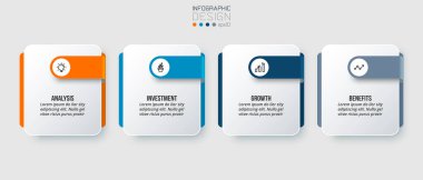 Seçenekli iş konsepti bilgi şablonu