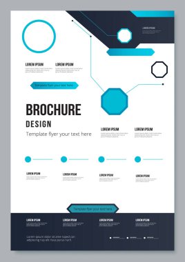 İş ve şirket için modern tasarım şablonu