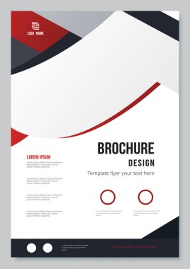 Ticari broşürlü şirket kimlik şablonu.