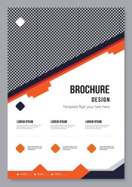 Ticari broşürlü şirket kimlik şablonu.