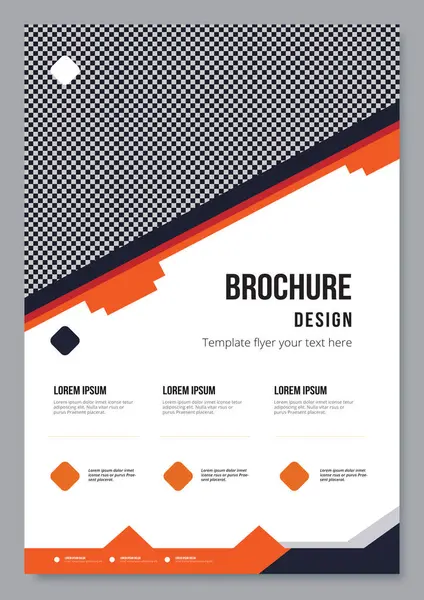 Ticari broşürlü şirket kimlik şablonu.