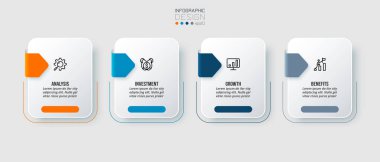 Seçenekli iş konsepti bilgi şablonu