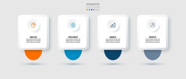 Seçenekli iş konsepti bilgi şablonu