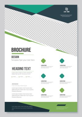 Creative Corporate & Business Flyer Brochure Şablon Tasarımı, soyut iş ilanı, vektör şablonu tasarımı. Broşür dekoru