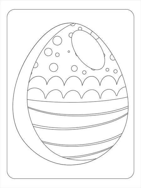 Çocuklar Için Paskalya Yumurtaları Boyama Kitabı — Stok Vektör
