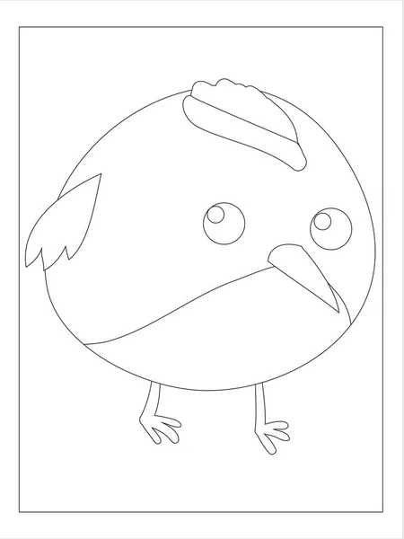 Розмальовка Птах Дітей — стоковий вектор