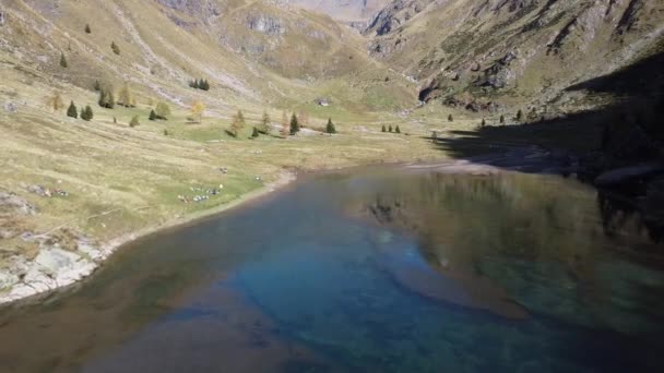 Gleno Dam Italiaanse Alpen — Stockvideo