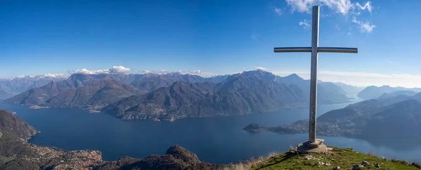 Krajobraz Jeziora Como Góry Crocione — Zdjęcie stockowe