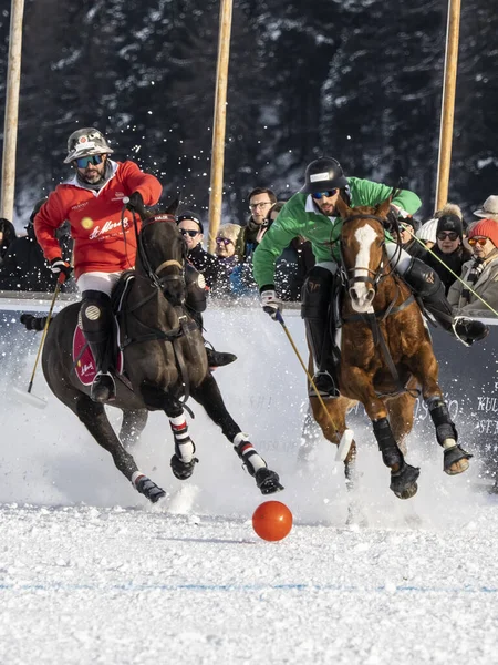 Moritz January 2023 Game Actions Snow Polo World Cup Moritz — Stock fotografie