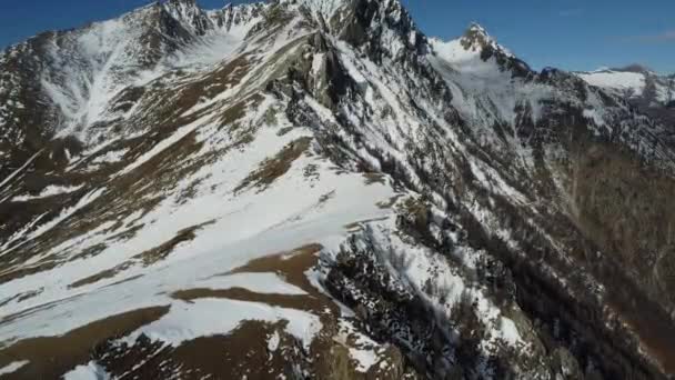 Monte Sasso Canale Nos Alpes Italianos Lago Como — Vídeo de Stock