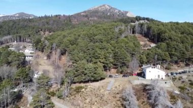 Drone view of Lake Como from Mount Berlinghera