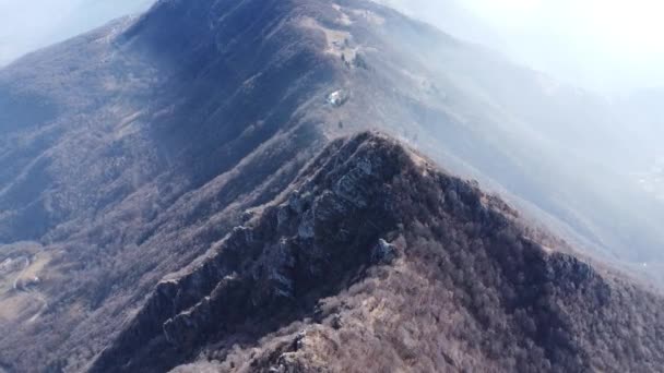 Imagna Vadisi Ndeki Orobie Dağlarının Havadan Görünüşü — Stok video