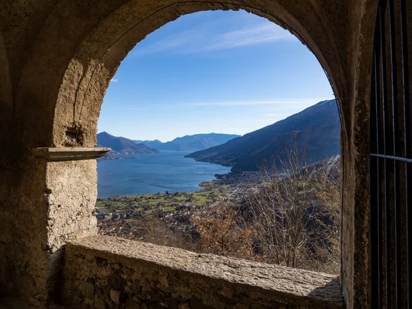 Landscape Lake Como Alps Peglio — Stock Photo, Image