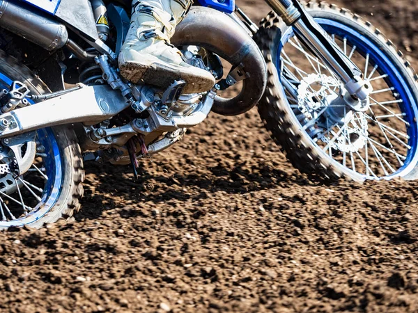 Motocross Scena Wyścigu — Zdjęcie stockowe