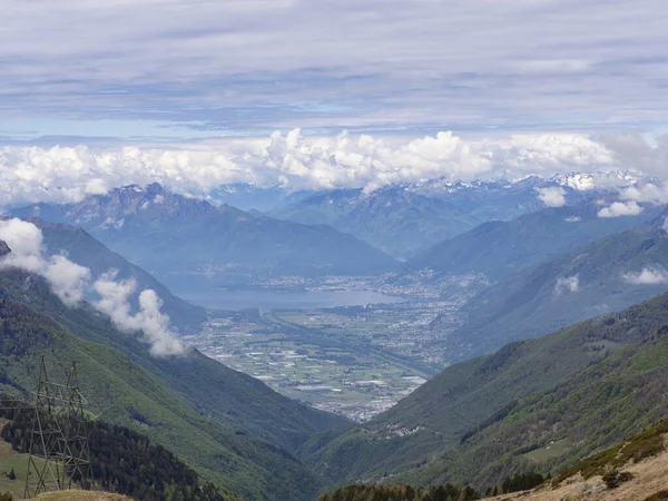 Pohled Údolí Mesolcina Alp Mezi Švýcarskem Itálií — Stock fotografie