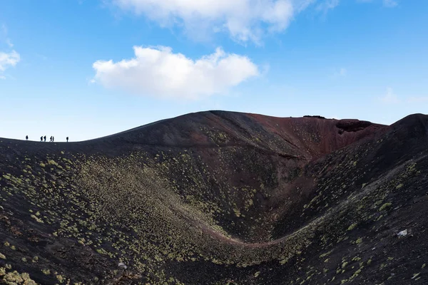 Área Crateras Silvestri Monte Etna Vulcão — Fotografia de Stock