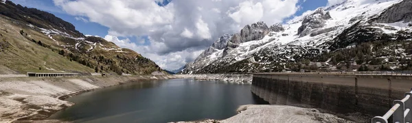 Lago Fedaia Monte Marmolada — Fotografia de Stock