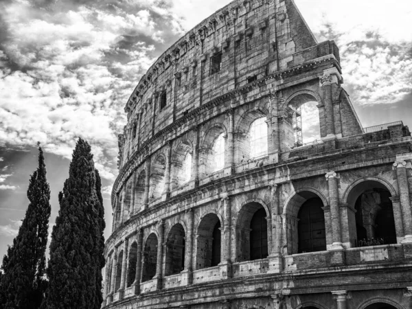 罗马黑白相间的竞技场景观 — 图库照片
