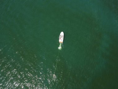 Como Gölü 'nde su kayağı sahnesi