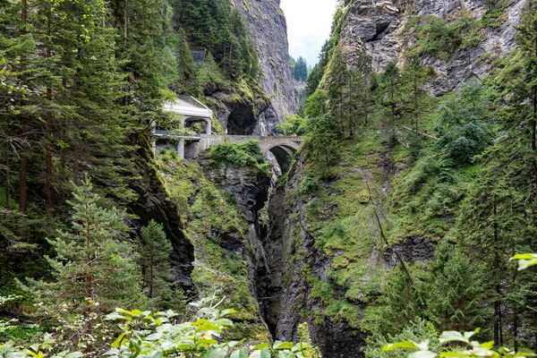 Canyon Viamala Nos Alpes Suíços — Fotografia de Stock