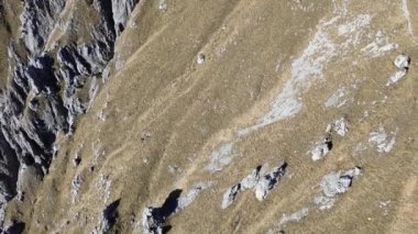 Valsassina 'daki Grigna meridionale dağının manzarası