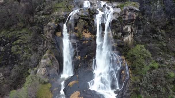 Watervallen Van Acquafraggia Valchiavenna Vallei — Stockvideo