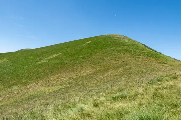 stock image Mountain landscape of a prairie in the italian alps