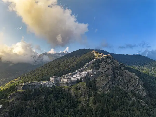 stock image View of Fenestrelle fort in the Italian alps