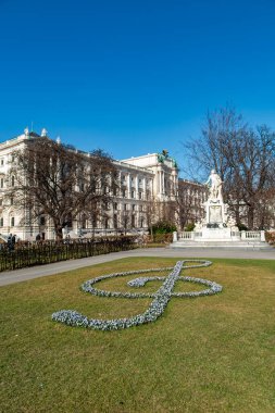Wien 'deki Burggarten manzarası