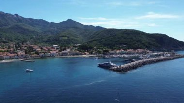 Elba Adası 'ndaki Marciana Marina Kasabası