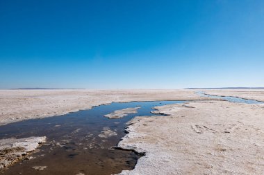 Türkiye 'de Tuz Golu manzarası