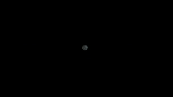 Images Pleine Lune Avec Ciel Noir — Video