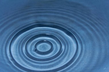 Mavi arkaplanda su damlası