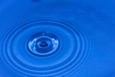 Mavi arkaplanda su damlası