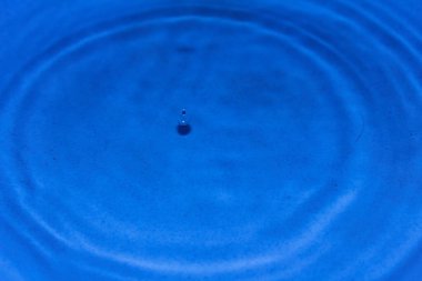 Mavi arkaplanda su damlası