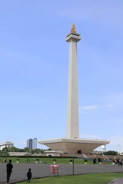 Jakarta Indonesia February 2023 Beautiful View National Monument Indonesia Monumen — Stock Photo, Image