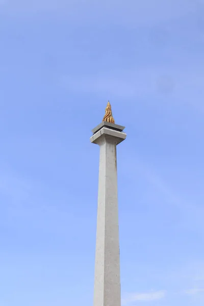 Jakarta Indonésia Fevereiro 2023 Bela Vista Monumento Nacional Indonésia Monumento — Fotografia de Stock