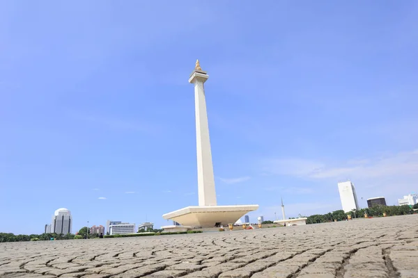 Jakarta Indonesia Februari 2023 Pemandangan Indah Monumen Nasional Monas Jakarta — Stok Foto