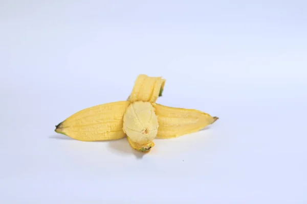 Färsk Banan Isolerad Bakgrund — Stockfoto