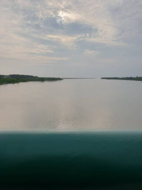 Yogyakarta 'daki nehir manzarası