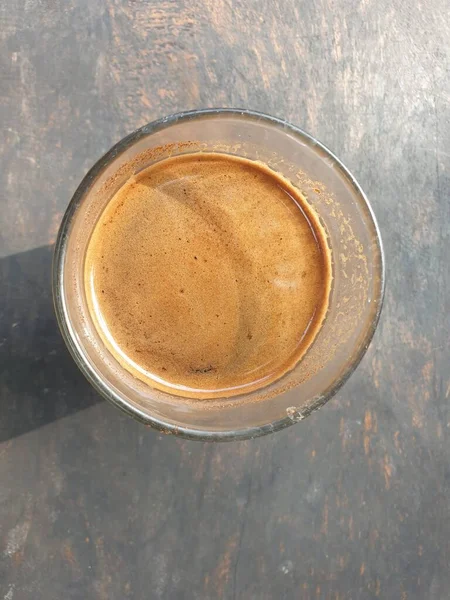 Arka Planda Bir Fincan Kahve — Stok fotoğraf