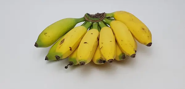 Bunch Bananas White Background — Stock Photo, Image