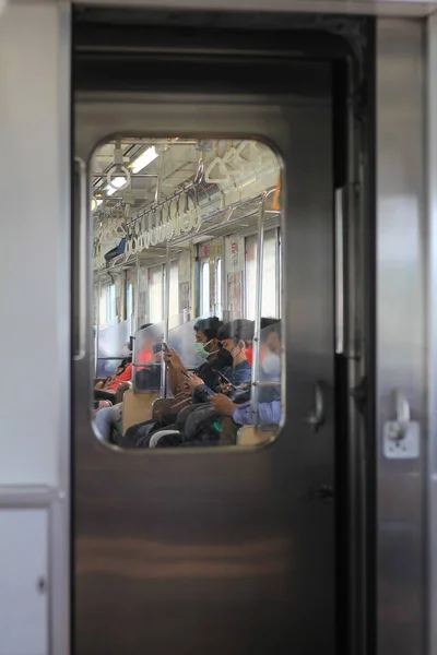 Interior Jacarta Trânsito Ferroviário Leve — Fotografia de Stock