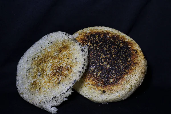 Javanische Spezialnahrung Reiskruste Oder Allgemein Intip Intep Genannt — Stockfoto