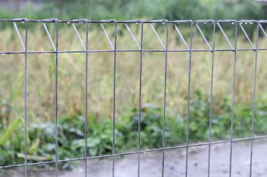 Metal ağ çit arkaplanı