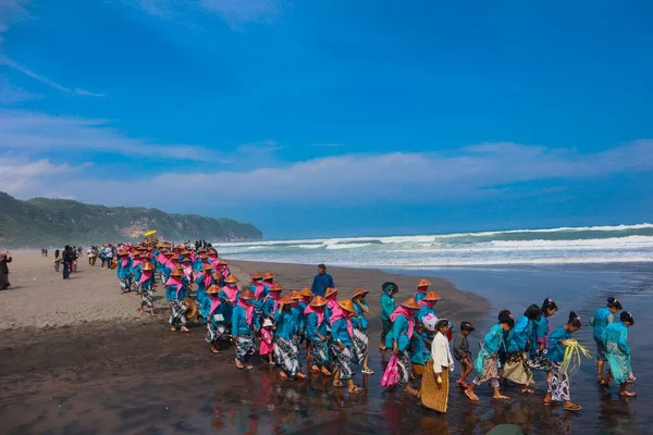 Parang Tritis Beach Yogyakarta Juni 2022 Årlig Festival För Havet — Stockfoto
